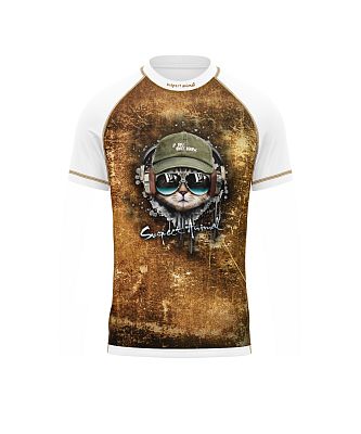 Dětské funkční triko krátký rukáv KEEP CALM bílá Bamboo Ultra