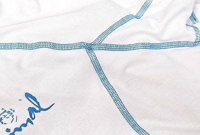Pánské funkční triko dlouhý rukáv bílá/modrá Bamboo Ultra