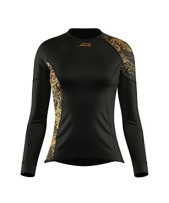 VÝPRODEJ - Dámské funkční triko dlouhý rukáv GOLD ELEGANT černá Bamboo Ultra, XL